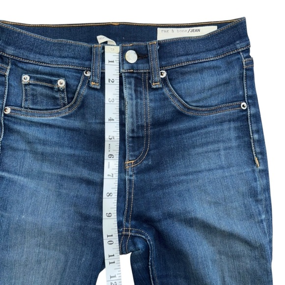 Rag & Bone High Rise Skinny Tight Pants Dark Blue Women’s 25 Grunge Punk Goth - Picture 11 of 15